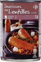 Saucisses aux Lentilles Cuisinées
