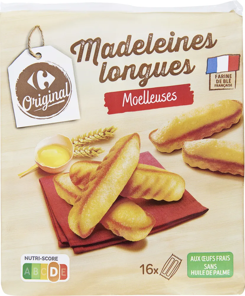 Madeleines longues Moelleuses
