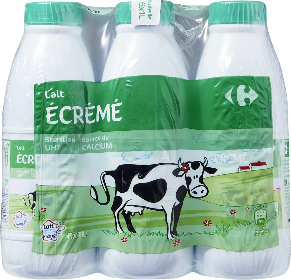 Lait écrémé stérilisé UHT