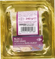 Bloc de foie gras de canard du sud-ouest