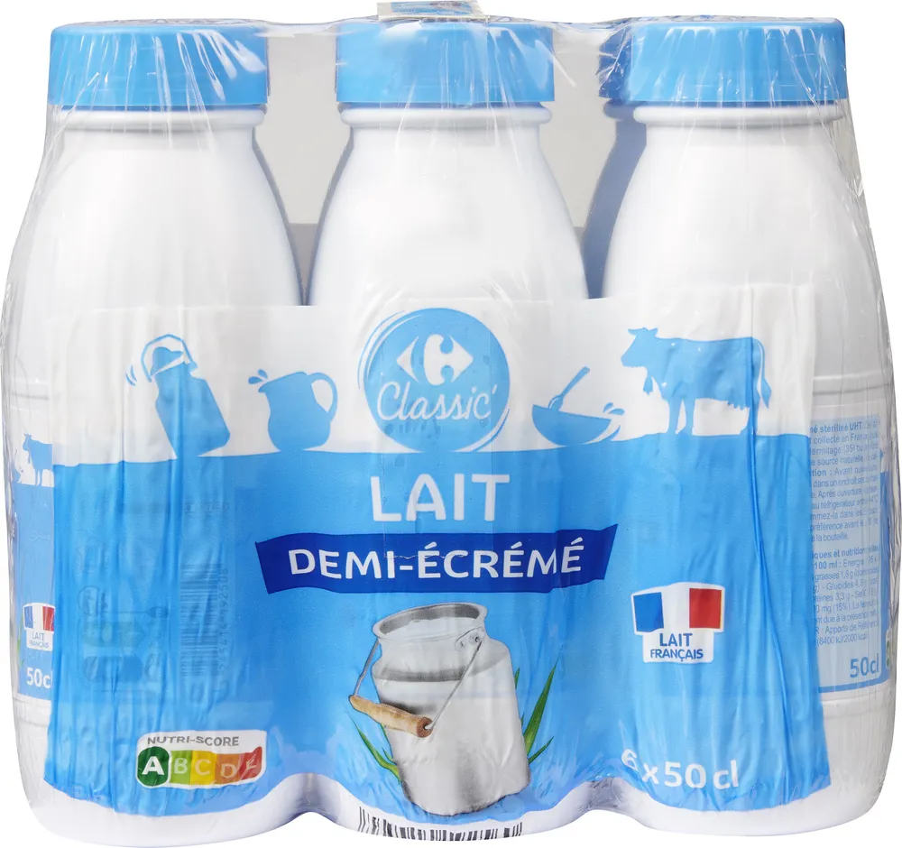 Lait demi écrémé
