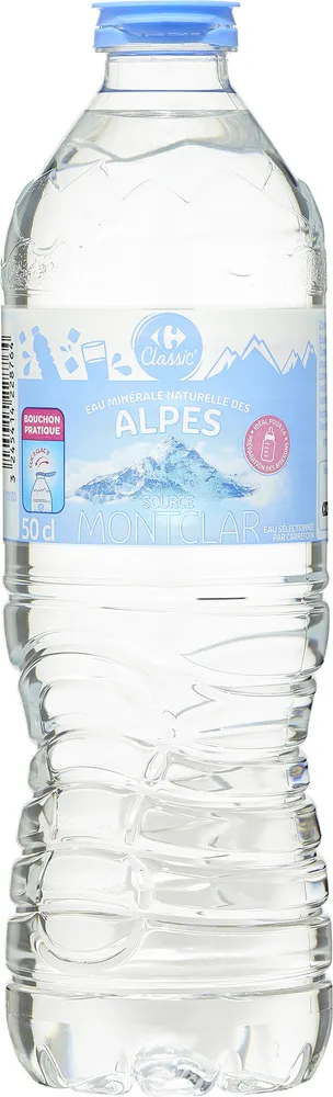 Eau minerale naturelle des alpes