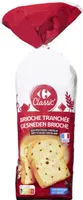 Brioche tranchée aux pépites de chocolat