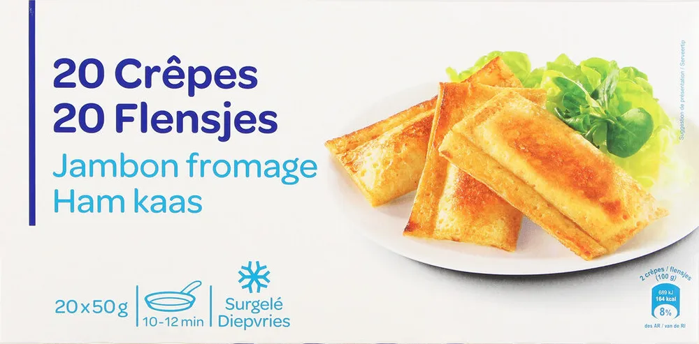 Crêpes jambon emmental