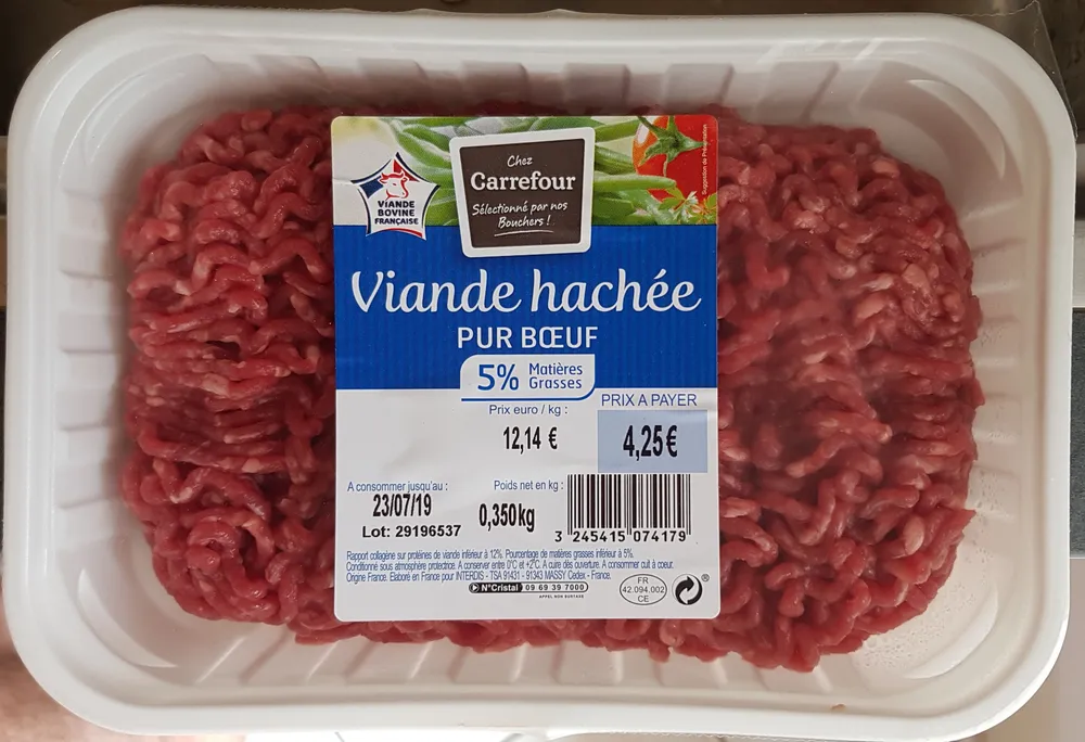 Viande hachée pur boeuf