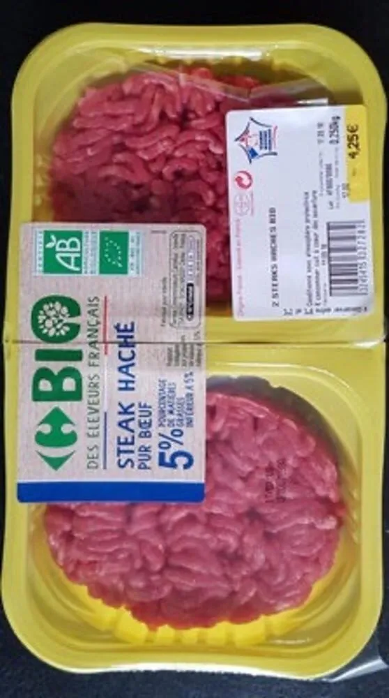 Steaks hachés pur boeuf 5% MG