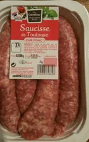 Saucisse de Toulouse, Pur Porc (x 4)