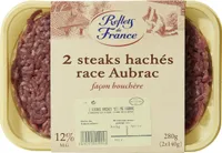 2 steaks hachés Race Aubrac