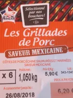 Les grillades de porc