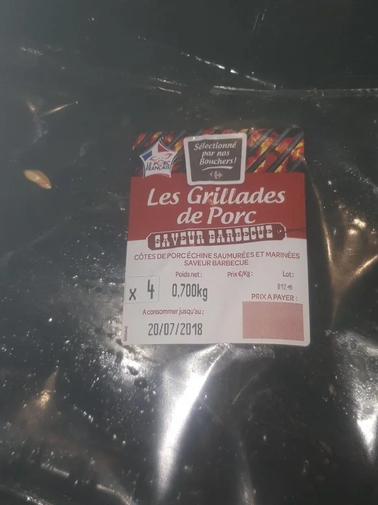 Les Grillades de Porc Saveur Barbecue