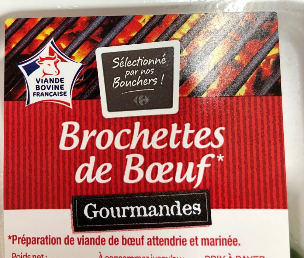 Brochettes de bœuf gourmandes
