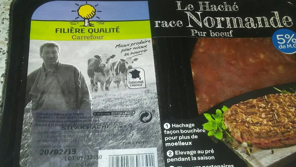 le haché race normande pur boeuf