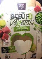 Le palet boeuf et végétal légumes verts