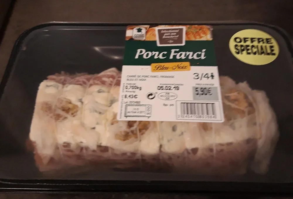 Porc farci Bleu-noix