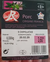 6 chipolatas