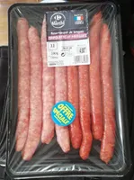 Assortiment de longues chipolatas et merguez