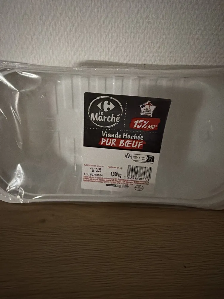 Viande hachée pur bœuf