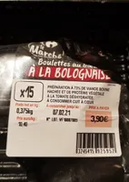 Boulettes au bœuf a la bolognaise preparation de viande bovine hachee (73%) avec proteine vegetale et tomate deshydratee. a consommer cuit a coeur.