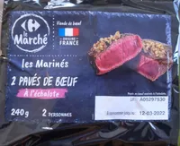 Les Marinés 2 pavés de bœuf à l'échalote