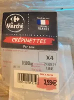 Crépinettes pur porc