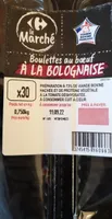 Boulettes au bœuf a la bolognaise preparation de viande bovine hachee (73%) avec proteine vegetale et tomate deshydratee. a consommer cuit a coeur.