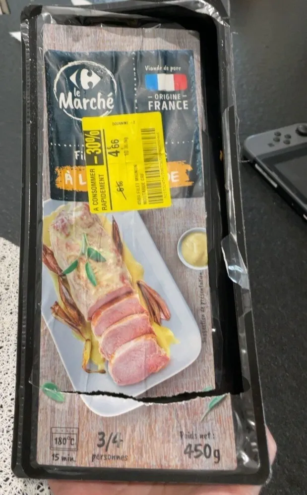 Filet mignon de porc à la moutarde