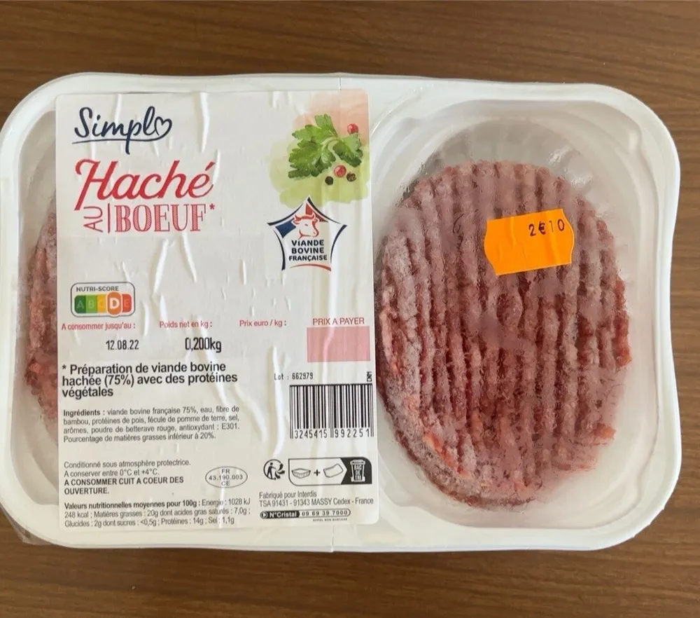 Haché au boeuf