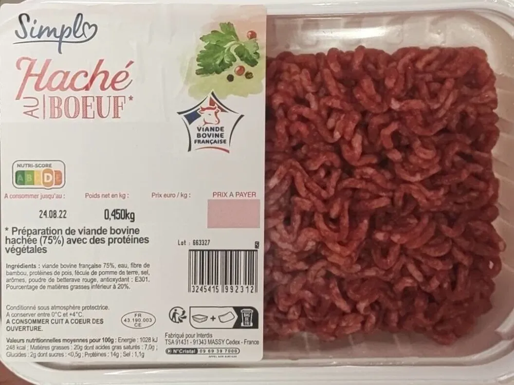 Haché au bœuf