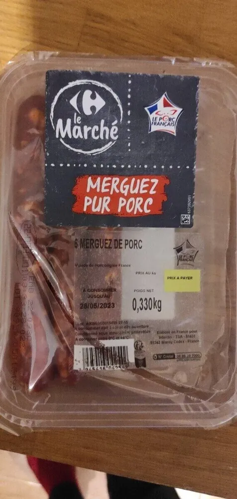 Merguez pur porc