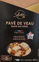 Pavé de veau sauce aux cèpes