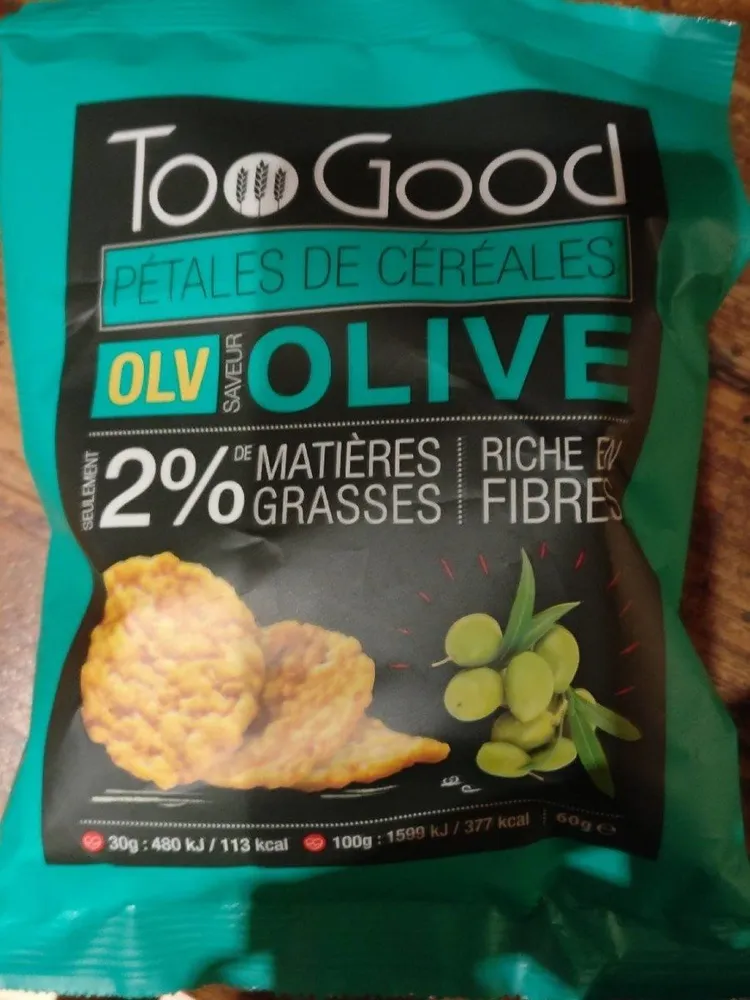 Pétales de céréales saveur olive