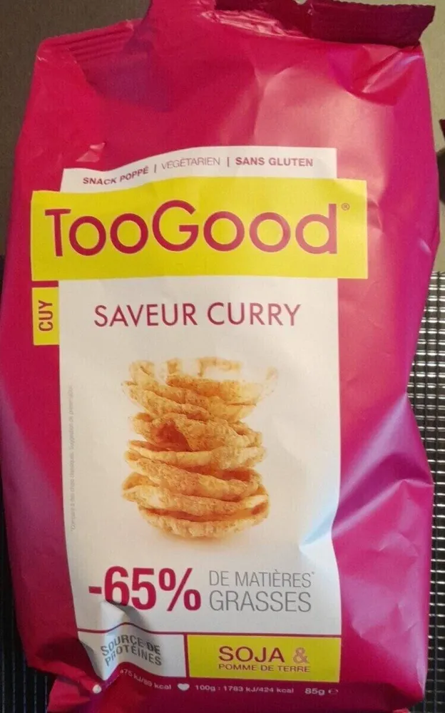 Chips soja saveur curry