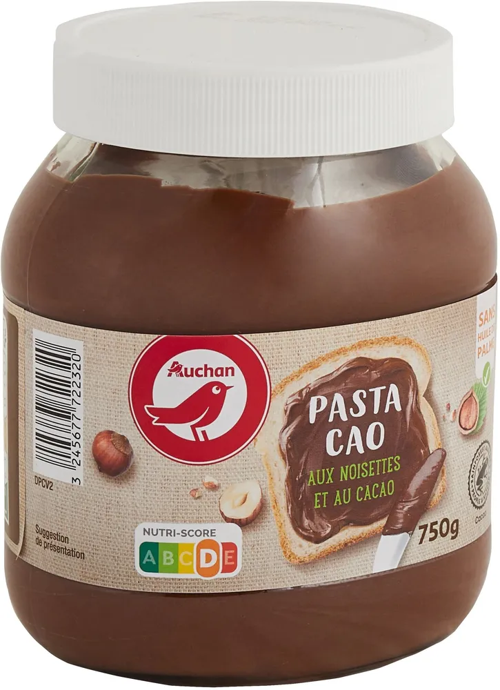 PASTA CAO au cacao et noisettes