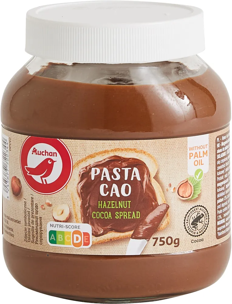 PASTA CAO au cacao et noisettes