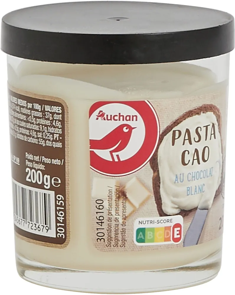 Pasta cao au chocolat blanc