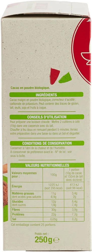 100% Cacao Boissons et Préparations