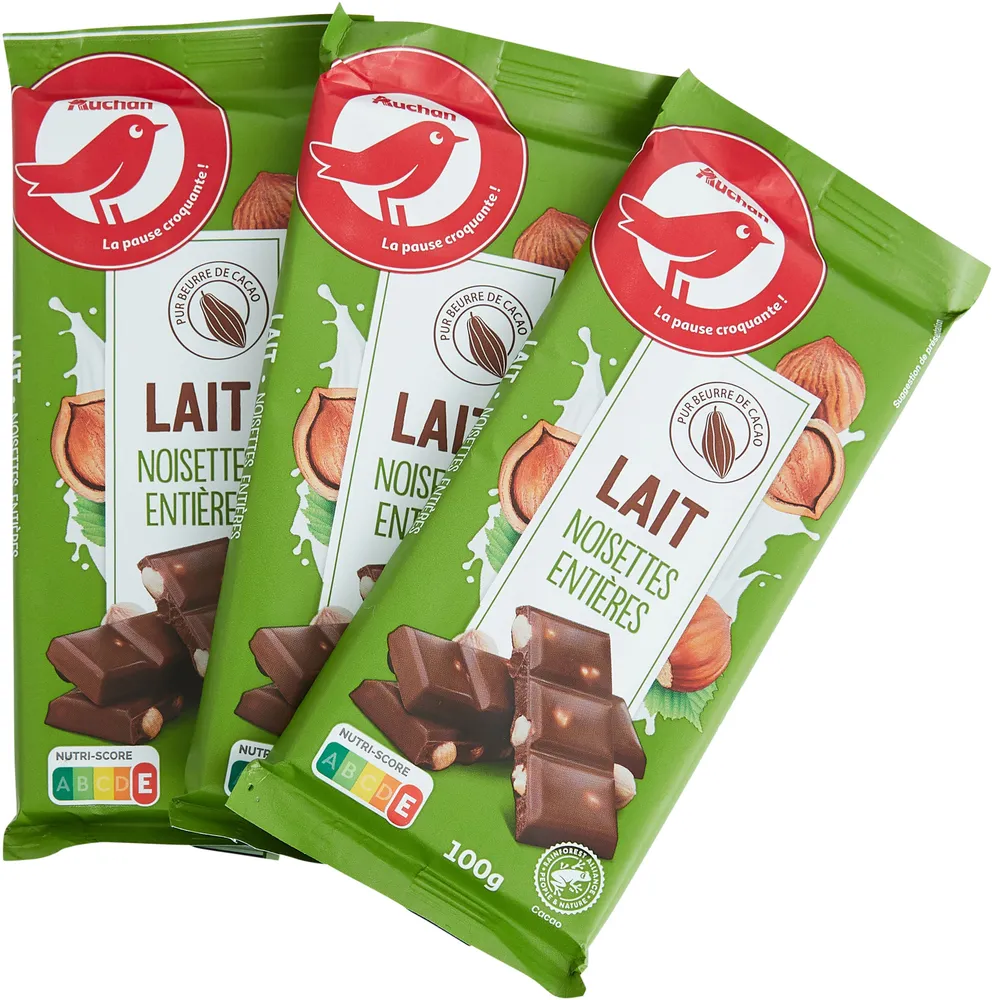 Lait noisettes entières