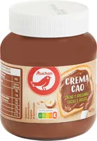AUCHAN TARTINABLE CACAO et NOISETTES 13% 400G - PACK B
