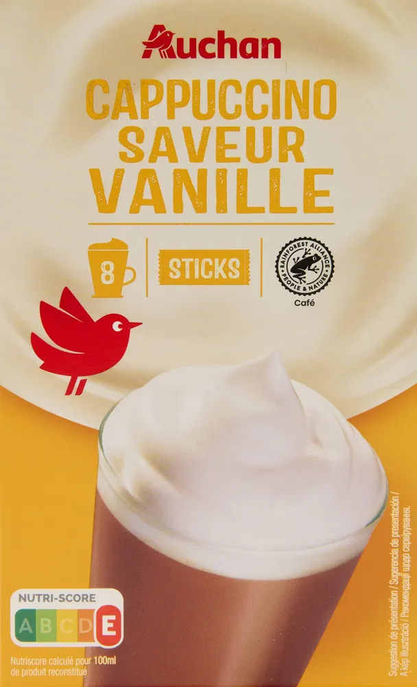 Cappuccino saveur vanille