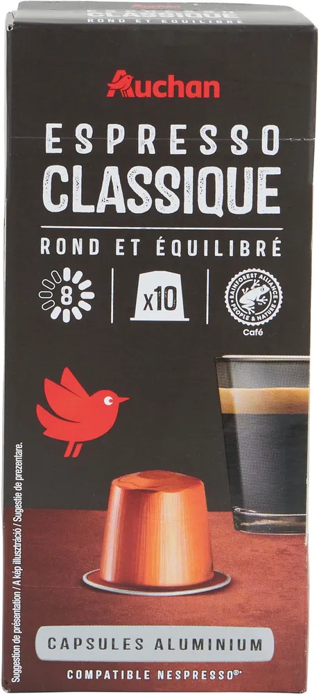 AUCHAN ESPRESSO CLASSIQUERond et équilibré