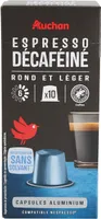 AUCHAN EXPRESSO DECAFFEINATORond et léger