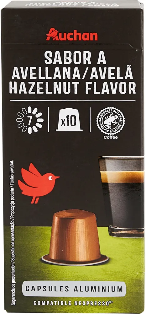Auchan SAVEUR NOISETTE Capsules aluminium