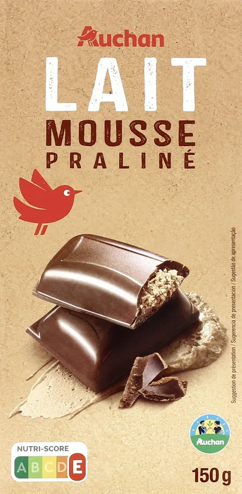 Lait mousse praliné
