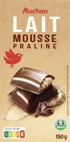 Lait mousse praliné