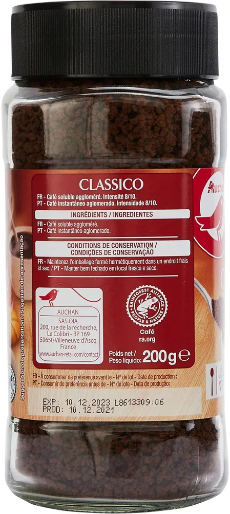 Classique café soluble