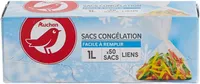 Sacs congélation avec liens