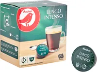 Auchan cafe capsules lungo intense dg x10 70g packb