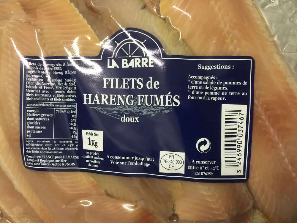 Filet de Hareng Fumés Doux