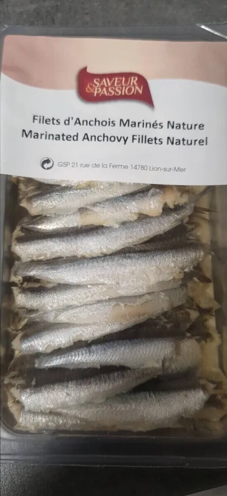Filets de anchois marinés nature