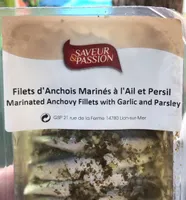 Filets d’anchois marines a l’ail et persil